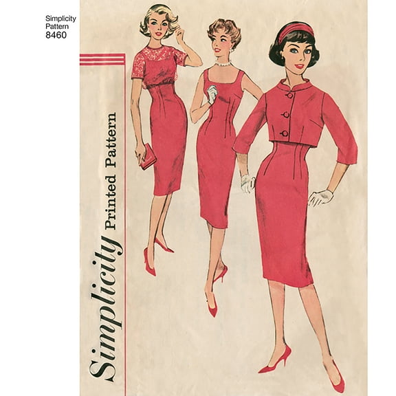 Simplicity Misses' Size 14-22 Vintage Dresses Pattern, 1 Each