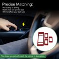 thumbnail image 3 of Unique Bargains Window Lift Switch Panel Trim Cover for Land Rover Range Rover Vogue 2013-2017 Front Rear Car Door Window Control Button Sticker Carbon Fiber Red, 3 of 6