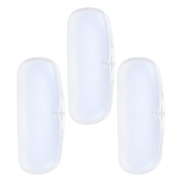 LEEYNEER 3 Pcs Plastic Glasses Case Sunglass Clear Bin Box Dustproof Storage Student Man