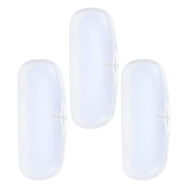 LEEYNEER 3 Pcs Plastic Glasses Case Sunglass Clear Bin Box Dustproof Storage Student Man