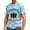 Light Blue, variant on Men's Hello Darkness My Old Friend Crew Neck Short Sleeve Graphic T Shirt