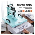 thumbnail image 3 of Heat Press Machine 15x15", 8 in 1, 30oz Tumbler Press for T-Shirts, Hats, Mugs, DIY Crafts & Gifts with Swing-Away Design, 3 of 5