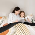 thumbnail image 5 of Feelyou Teen Geometric Stripes Full Size Comforter Sets, Minimalst Minimalism Bedding Comforter Set, Chic Abstract Ombre Reversible Bedding Sets, Lightweight Room Decor, 3 Pieces, 5 of 8