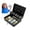 Black, variant on Locking Cash Box Locking Cash Box ,With Money Tray Cash Register Drawer Slots ,House, Apartment, Office Key Storage