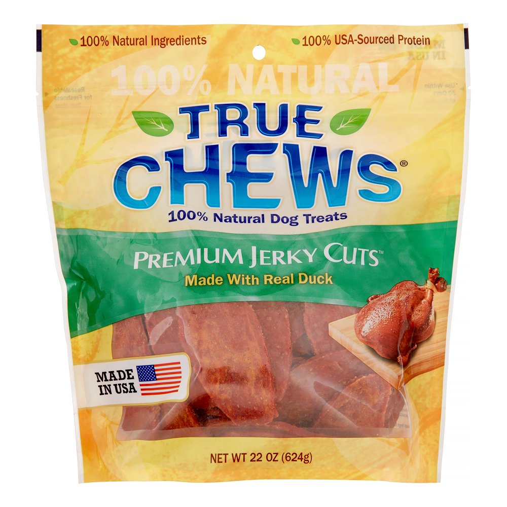 True Chews Premium Jerky Cuts Made with Real Duck Dog Treats, 22 Oz.