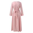 thumbnail image 5 of Womens Dresses 2024 Summer Long Sleeve Dress Vintage Pullover Abaya Prayer Clothes, 5 of 5