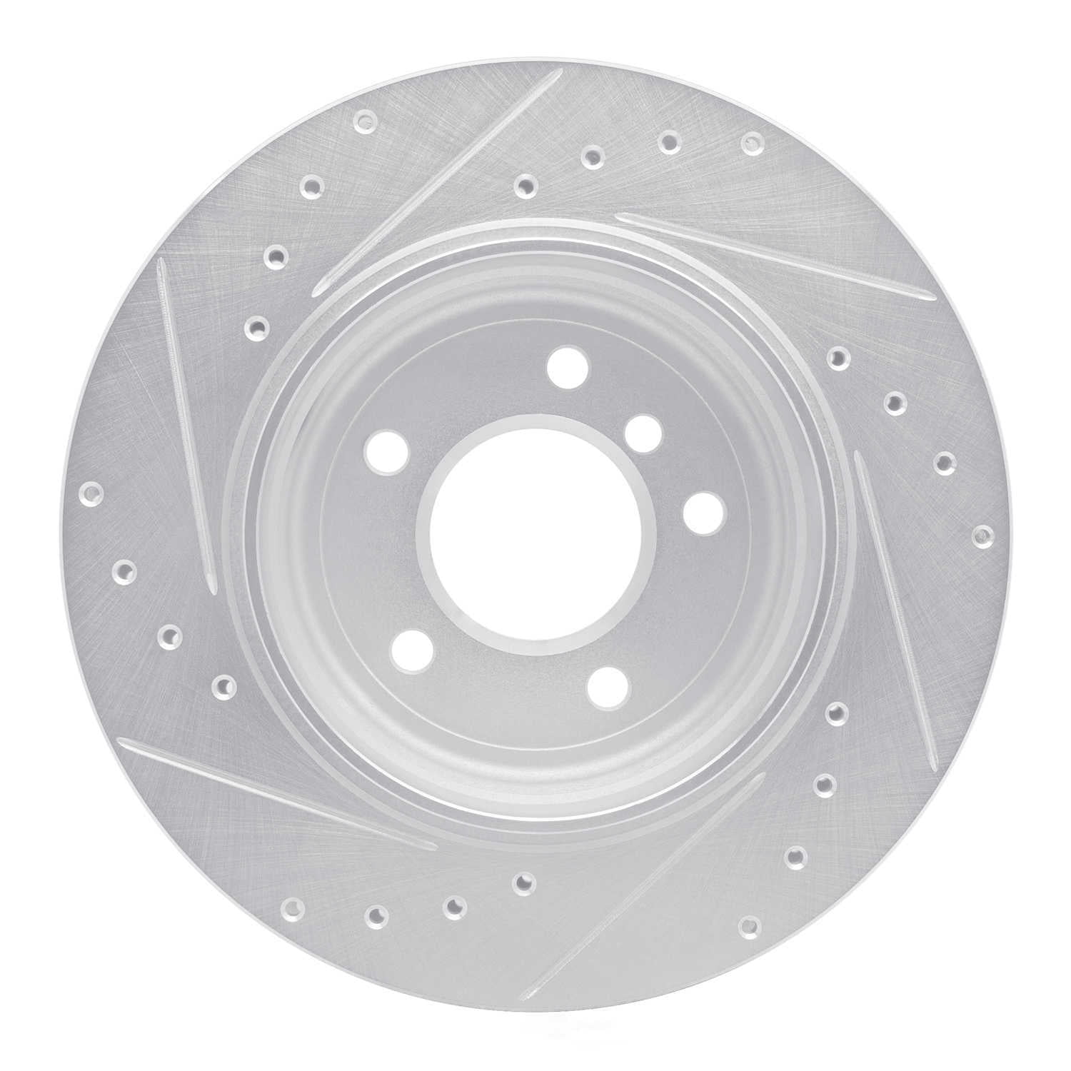 Dynamic Friction Company 631-31053R DFC Brake Rotor - Drilled And Slotted - Silver