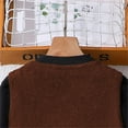 thumbnail image 6 of Xijirk Girls Outfits Kids Girls Casual Set Long Sleeve Knit Ribbed Tops Vest with Wide Leg Pants Three Piece Fashion Clothes for Layered Styling Daily Wear and Playful Activities,Brown,7-8 Years, 6 of 9