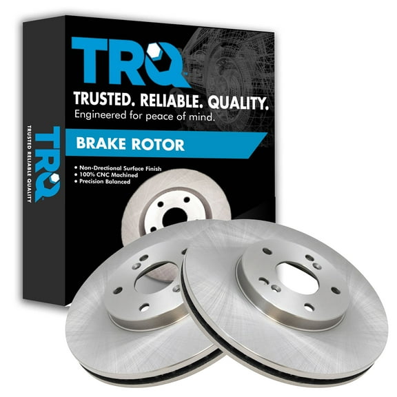 TRQ Front Brake Rotors Set Vented Fits Select 2001-2003 Acura CL 2001-2006 MDX 1999-2008 TL 2004-2014 TSX 2003-2012 Honda Accord 1999-2004 Odyssey 2003-2008 Pilot