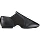 thumbnail image 3 of Zapatos de baile Linodes con parte superior de cuero, estilo jazz slip-on negro para adultos, 3 of 6