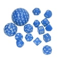 thumbnail image 4 of Juego de Dados Poliédricos Completos de Acrílico, 15 Piezas, Azul - Juguetes Educativos para Niños, Juego de Rol, Fiestas, 4 of 10