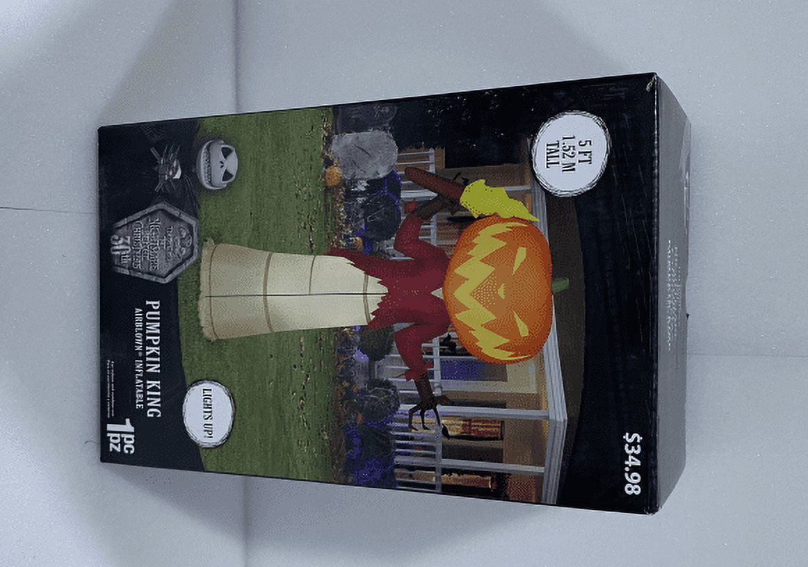 Airblown Inflatables Halloween Pumpkin King with Flame Disney