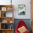 thumbnail image 4 of Alaska  Float Plane and Fisherman, Stretched Canvas Wall Art by Lantern Press Sold by ArtCom, 4 of 5