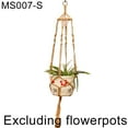 thumbnail image 6 of SPRING PARK Indoor Macrame Plant Hanger Basket Cotton Rope Pots Holder Hanging Garden Decor, 6 of 6