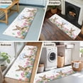 thumbnail image 5 of Easter 2'x6' Runner Rugs for Hallway Kitchen Bedside Non Slip Washable, Pink Tulip Flowers Spring Watercolor Bunny Floral Entryway Rug Runners with Rubber Backing, Long Carpet Runner for Laundry Room, 5 of 8