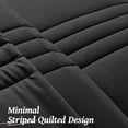 thumbnail image 5 of Dhole 7-Piece Bed in Bag - Queen Size Striped Comforter Sets, Pillowcases & Sheet Collection for Cozy Bedding Sets - Black, 5 of 10