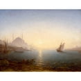 thumbnail image 2 of Félix Ziem 24x19 Gold Ornate Framed and Double Matted Museum Art Print Titled - Constantinople, Sainte-Sophie in the Rising Sun (1870-1890), 2 of 4