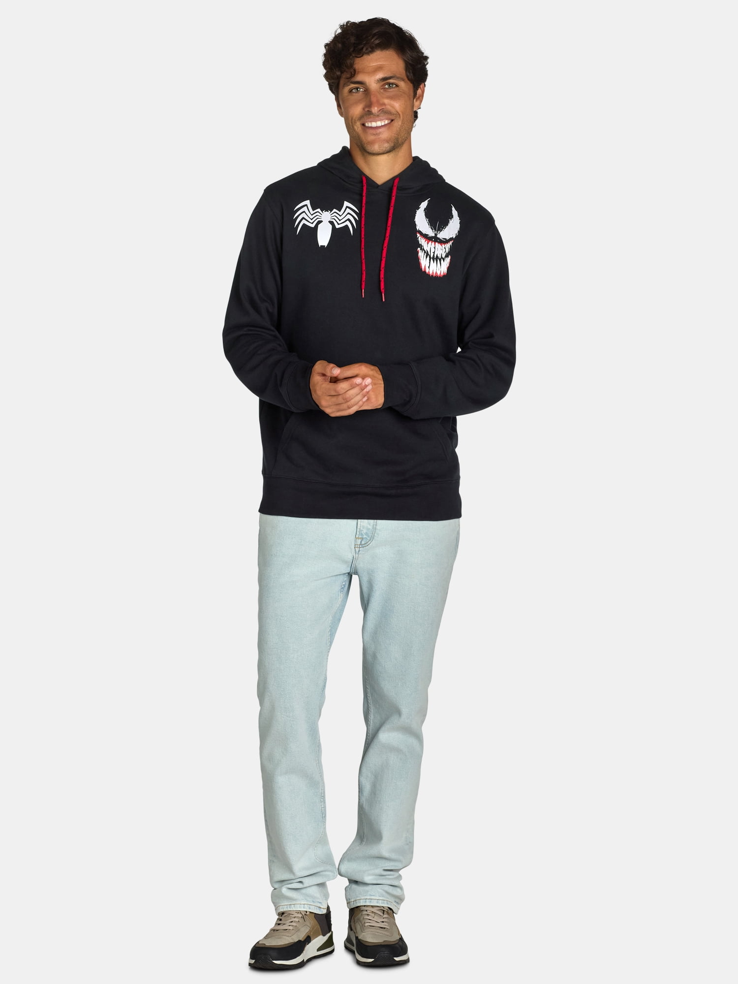 Marvel Men's & Big Men's Venom Graphic Hoodie, Sizes XS-3XL