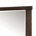 thumbnail image 4 of Benjara BM230646 Rectangular Wooden Frame Mirror with Mounting Hardware, Walnut Brown, 4 of 5