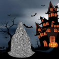 thumbnail image 6 of Honeii Black Leopard Print Poncho Cape, Cloak Coat, Snuggly Hooded Wearable Blanket, Hooded Cape For Teenagers,Halloween Costumes-Small, 6 of 7