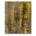 thumbnail image 3 of Designart 'Grey Meets Yellow Abstract Art II' Modern Print on Natural Pine Wood, 3 of 5