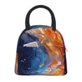 thumbnail image 1 of Disketp Galactic Dog Swirls Art Bolsa Térmica para Almuerzo, Lonchera con Abertura Amplia y Gran Capacidad, Organizador Reutilizable para Mujeres, Hombres y Adultos, 1 of 6