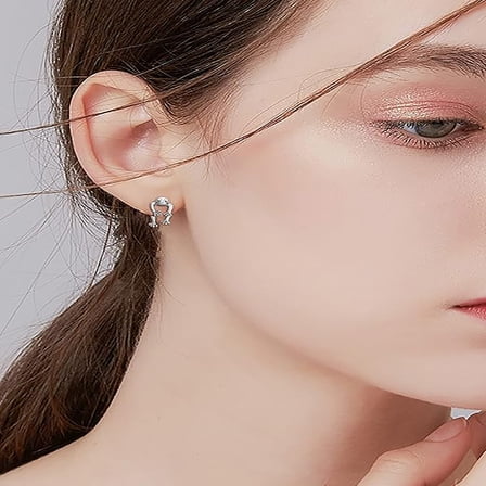 Vintage 3D Frog Animal Earrings Funny Cute Christmas Stocking Gift for Women