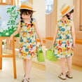 thumbnail image 5 of Tkrady Toddler Girls Dress Spring Summer New Vest Floral Print Fashion Princess Dresses, Sizes 1-8 Years, 5 of 5