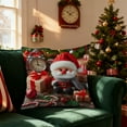 thumbnail image 2 of Christmas Pillow Covers 17.7In Zipper Soft Fabric Accent, 2 of 6