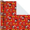 Disney Mickey Mouse on Red Striped Wrapping Paper, 22.5 sq. ft.