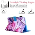 thumbnail image 2 of iPad Mini 5 Case, iPad Mini 4 Case, iPad Mini 1 2 3 Case, Allytech Slim Fit PU Leather Kicsktand Folio Pencil Hoder Shockproof Auto Sleep Wake Case Cover for Apple iPad mini 1 2 3 4 5,Purple Marble, 2 of 6
