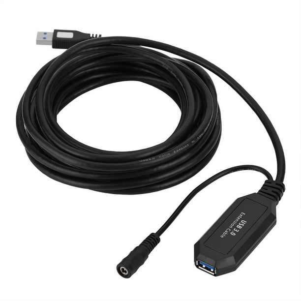 Cable de extensión activo USB 3.0 tipo A macho a hembra de 15 pies/5 metros de súper velocidad