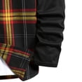thumbnail image 5 of cllios Men's Flannel Shirt Plaid Hoodie Long Sleeve Fall Casual Button Down Shirts Jacket Vintage Tops with Pocket Orange XL, 5 of 7