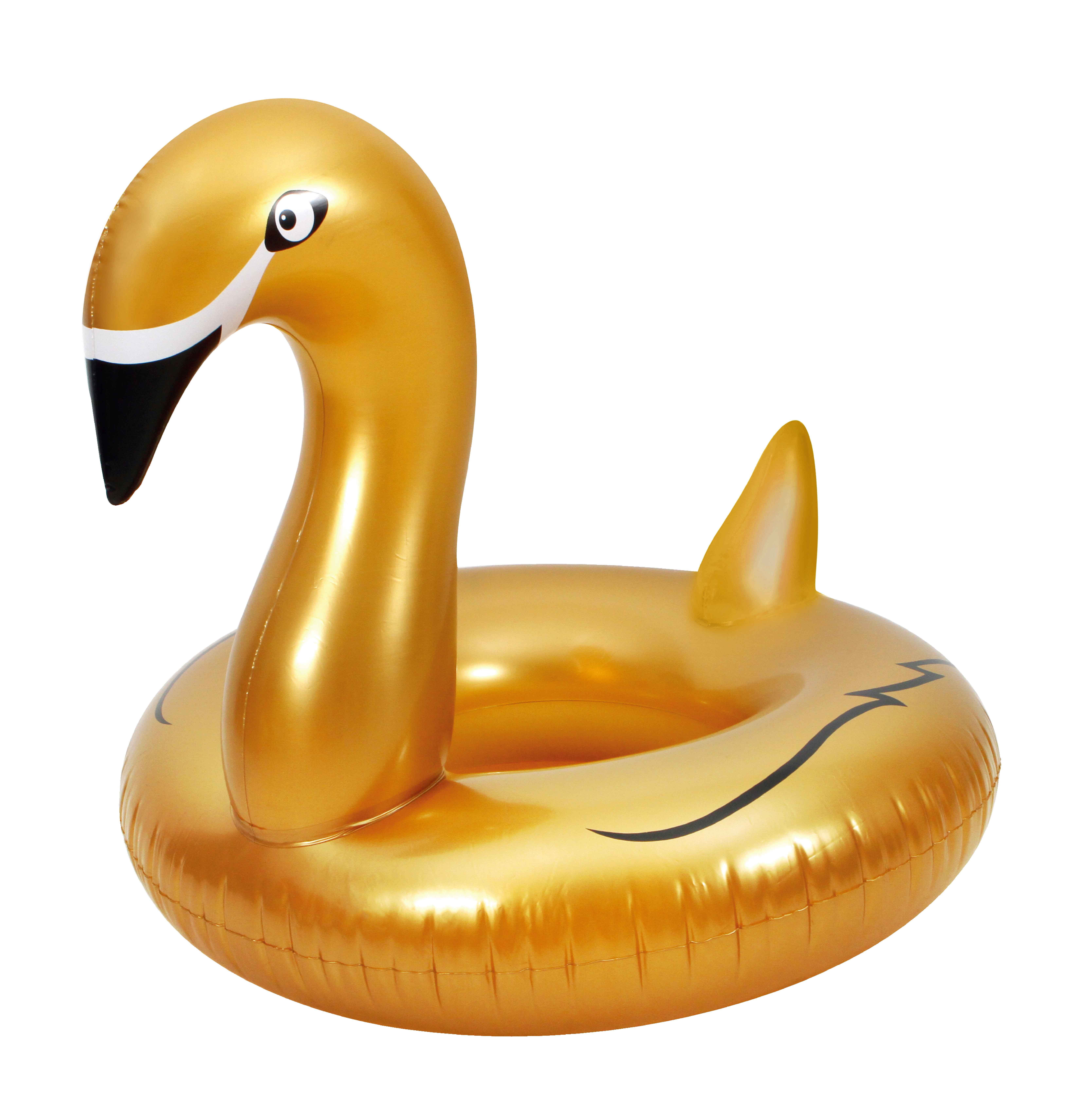 FLOATY XL Inflatable Swan Swim Ring Floating Swimming Pool Sea Water Float Raft 