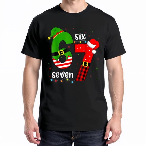 67 Six Seven Christmas T-Shirt – Festive Holiday Theme – Kids and Teens Gift