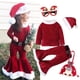 thumbnail image 2 of 2025 Disfraz navideño para niños, conjunto de camisetas de forro polar de invierno, pantalones y sombreros, ropa para bebés y niños, traje de fiesta de Año Nuevo de Papá Noel, 2 of 4