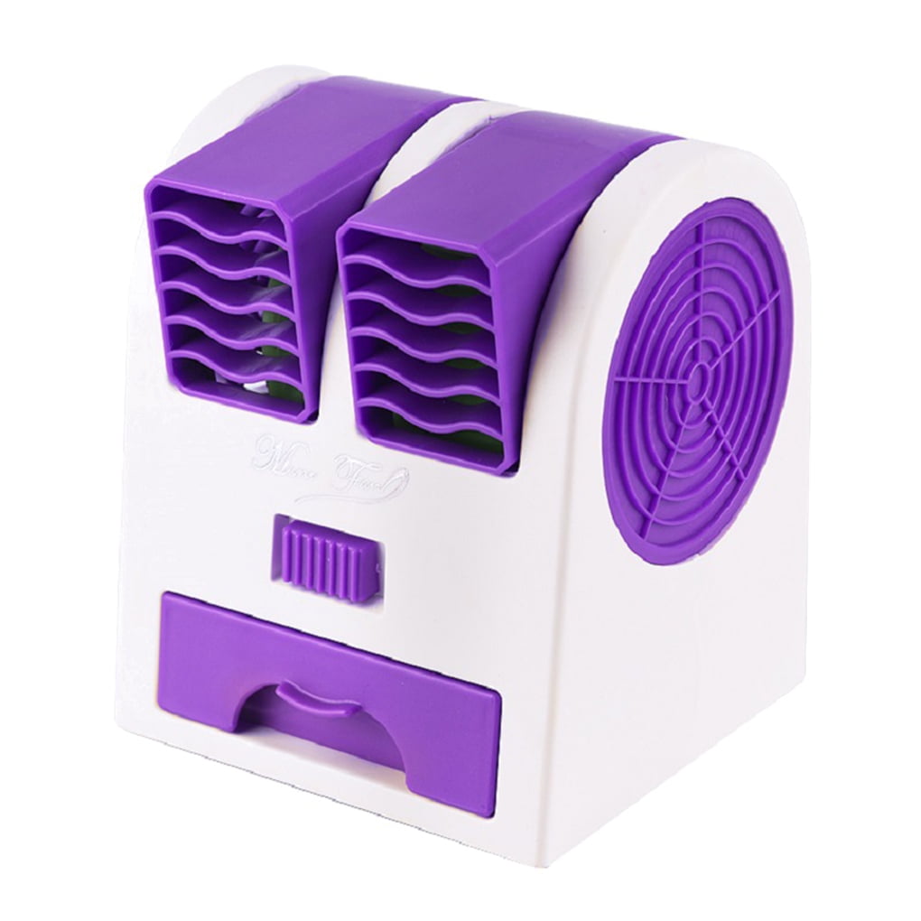 Air Cooler YOMERA Portable Conditioner Fan 3 in 1 with USB Port Compact 7 Colors LED Night 3 Speeds Desktop Cooling Fan for Office Home Dorm Travel Outdoor Travel Summer Rose