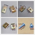 thumbnail image 3 of Zyutaosan 100Pcs Mixed Auto Car Body Door Panel Fastener Fixed Screw U Type Gasket Fender Metal Clips, 3 of 5