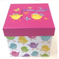 Easter -wal-mart Gift Box Pink Chick