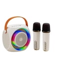 thumbnail image 1 of Mini Karaoke Machine, Portable Bluetooth Speaker With 2 Wireless Microphone For Kids And Adults n, 1 of 5