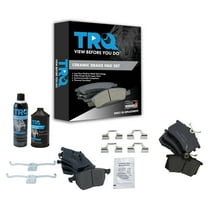 TRQ Ceramic Brake Pad Front & Rear Kit w/Fluids for TT Quattro VW Beetle Golf BFA15298