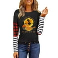 thumbnail image 1 of PENGXIANG Mode Femmes Haut Manches Longues Col Décontracté Top Manches Longues T-Shirt, 1 of 4