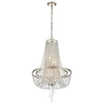 thumbnail image 5 of ARC-1907-SA-CL-MWP Crystorama Lighting Arcadia - 4 Light Chandelier-Hand Cut Crystal Type-Antique Silver Finish   -Traditional Installation, 5 of 8