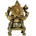 thumbnail image 4 of eSplanade Ganesha Ganesh Ganpati Ganapati Murti Idol Statue Sculpture | Pooja Idols - Home Decor | Brass Antique Finish - 5.75" Inches, 4 of 5