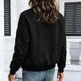 thumbnail image 6 of APEXFWDT Bomber Jacket Women Suede Casual Lightweight Long Sleeve Jacket Trendy Zip Up Coat Outerwear Tops,XL,Black, 6 of 6