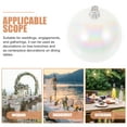 thumbnail image 3 of unbranded 12Pcs White Decorative Balls for Bowls Plastic Ornaments for Home Decor and Party Supplies, 3 of 8