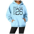 thumbnail image 2 of Senior 2026 Hoodies for Women Long Sleeve Graphic Graduation Hooded Sweatshirt with Pockets Pullover Tops, 2 of 4