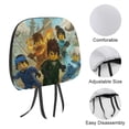 thumbnail image 3 of Power Ninjago Car Headrest Cover Decor Vehicles Seat Pillow Cover Protector Accessories Auto Front/Rear Seats Head Rest Cover Universal Fit Most Cars Sedan SUV Van, 3 of 7