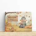 thumbnail image 3 of Welcome Fall Maine Coon Cozy Autumn Field Pumpkins Golden Leaves Horizontal Matte Canvas Poster Cat Lover Kitten Owner Gifts Wall Art Home Decor - 12013, 3 of 5