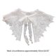 thumbnail image 3 of Japanese Style Women White False Collar Shawl Sweet Hollow Out Embroidery Floral Lace Shoulder Wrap Faux Pearl Pendant Lace-Up Necklace Poncho, 3 of 4